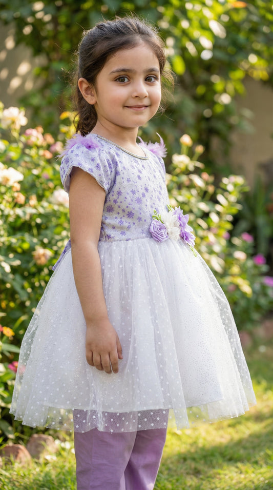 Starlight Petal Fancy Net Frock