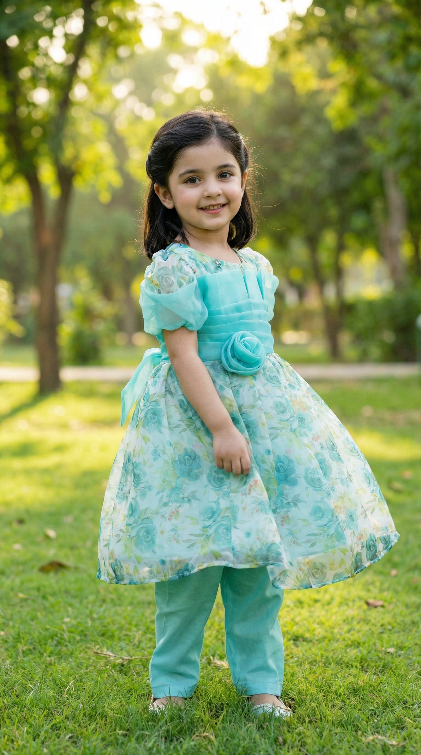 Regal Bloom Tiered Floral Tissue Ensemble