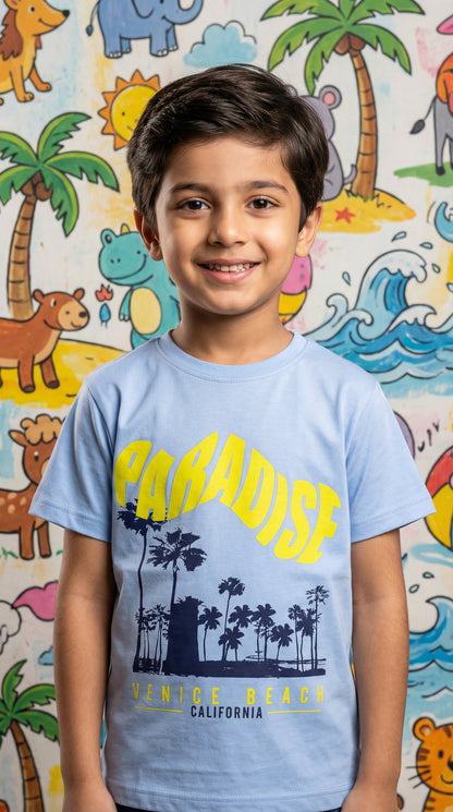 Boys Sky "Paradise" Venice Beach Graphic Tee – Premium Comfort Collection
