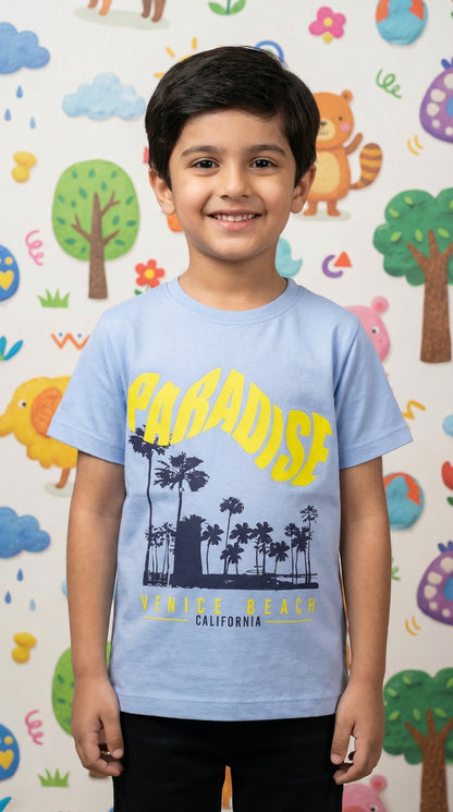 Boys Sky "Paradise" Venice Beach Graphic Tee – Premium Comfort Collection